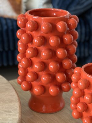 Grand vase Grappa – grès, orange