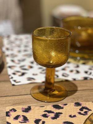 Verre à vin – bulle, ambre